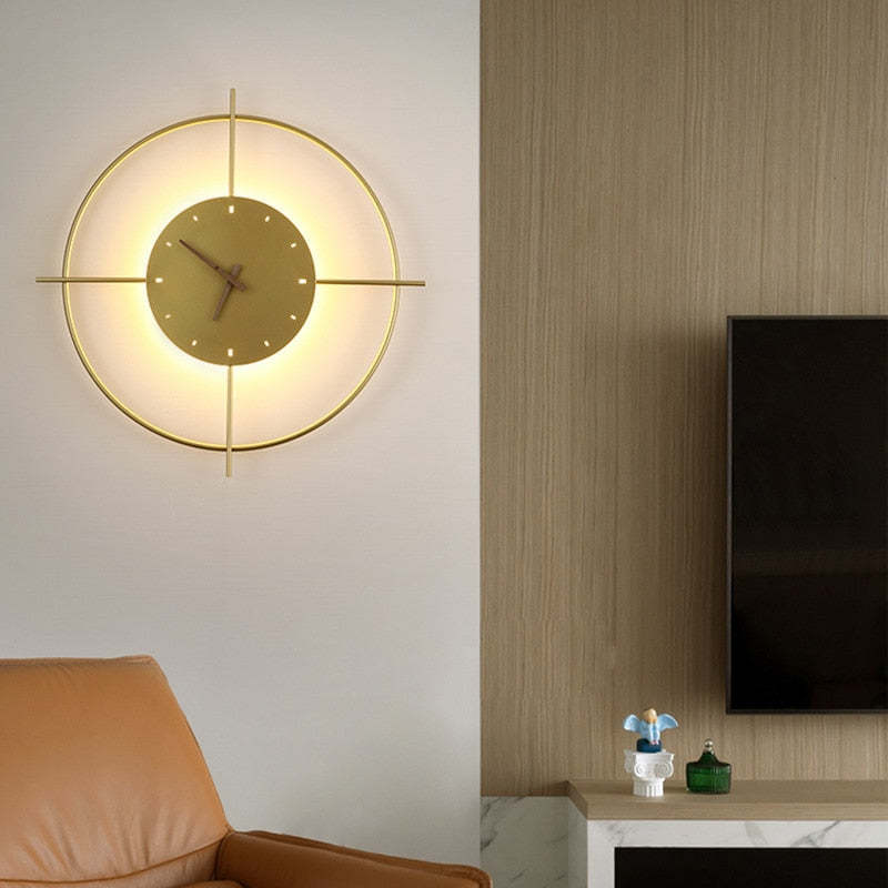 Nielsen Moderne Ronde Design  LED Wandlampen Zwart Metaal Woonkamer