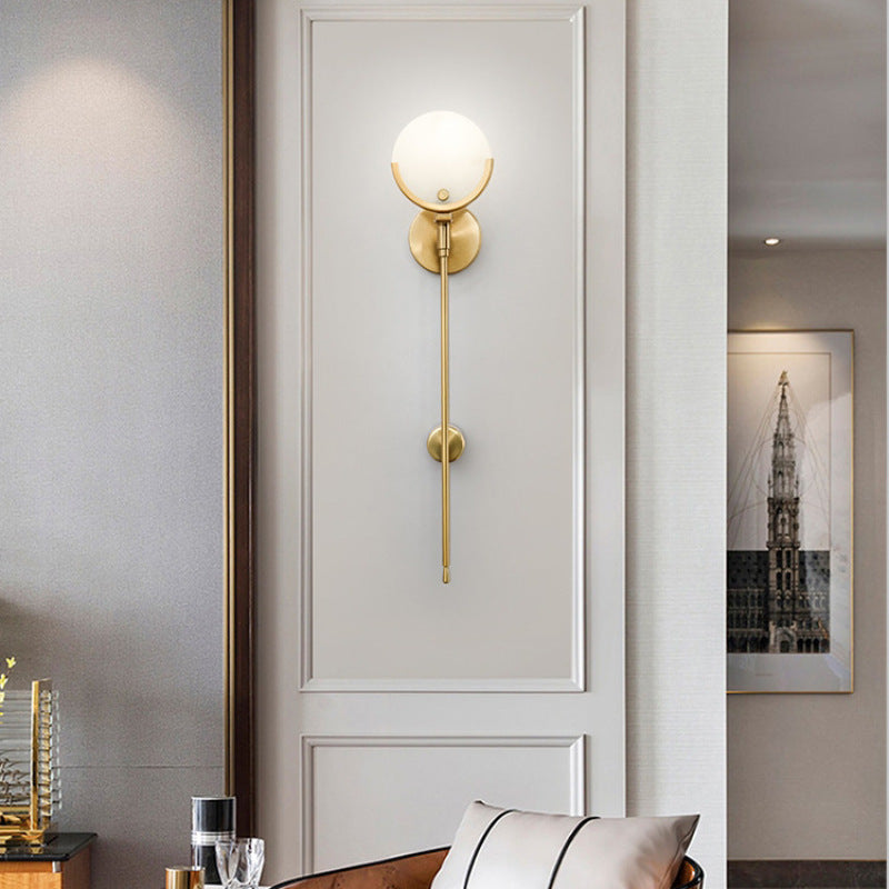 Valentina Ronde Design LED Wandlampen Wit Goud Metaal Eetkamer Woonkamer