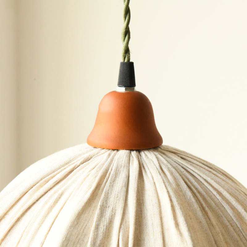 Nordic Design Bloem LED Hanglamp Kap Fabric Beige Woonkamer/Slaapkamer/Eetkamer