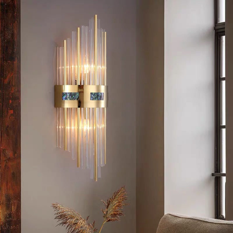 Crystal Design Wandlamp Goud Acryl/Metaal Woonkamer/Dinerkamer