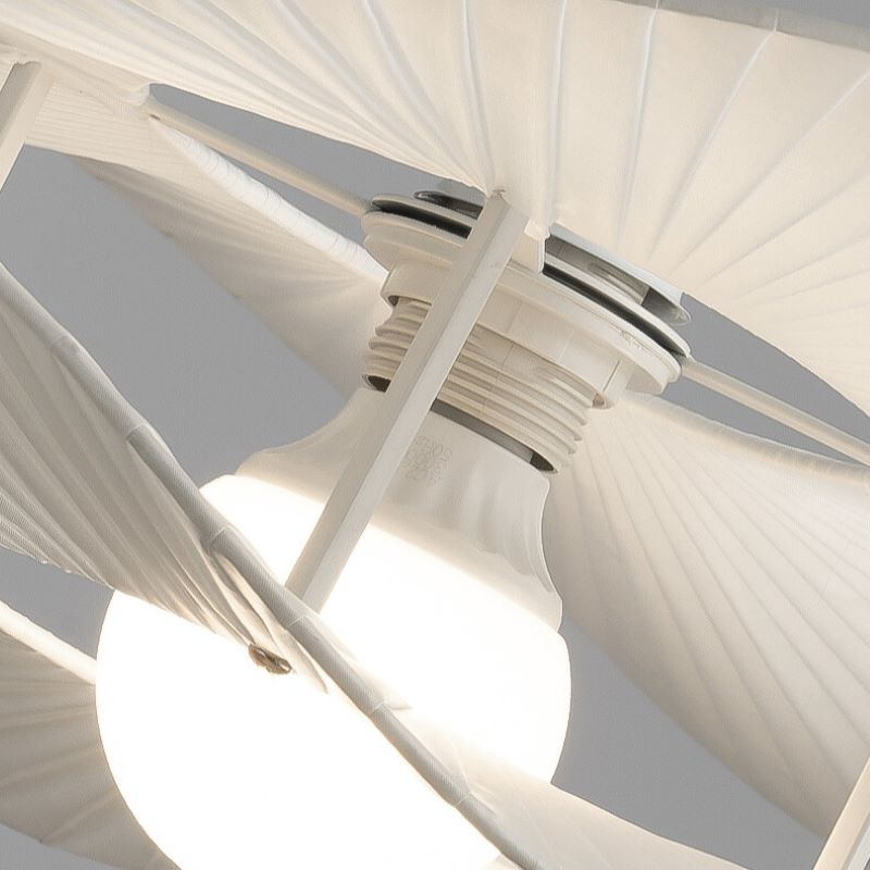 Renée Modern LED Hanglampen Wit Metaal/Textiel Woonkamer