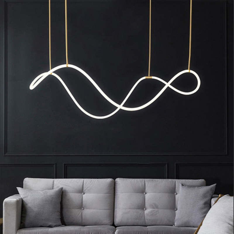 Edge Design LED Hanglamp Goud/Zwart Metaal Woonkamer/Slaapkamer