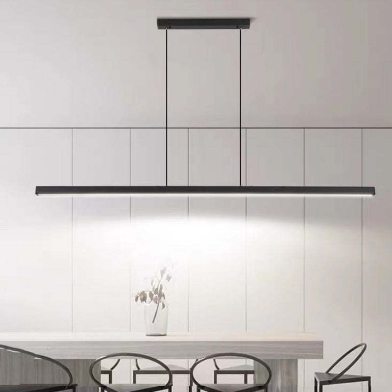 Edge Industriele LED Hanglamp Zwart Woonkamer Eettafel Metaal Acryl