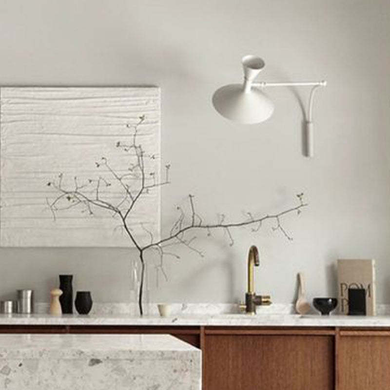 Brady Moderne LED Wandlamp Zwart/Wit/Grijs Metaal Slaap/Woon/Eetkamer