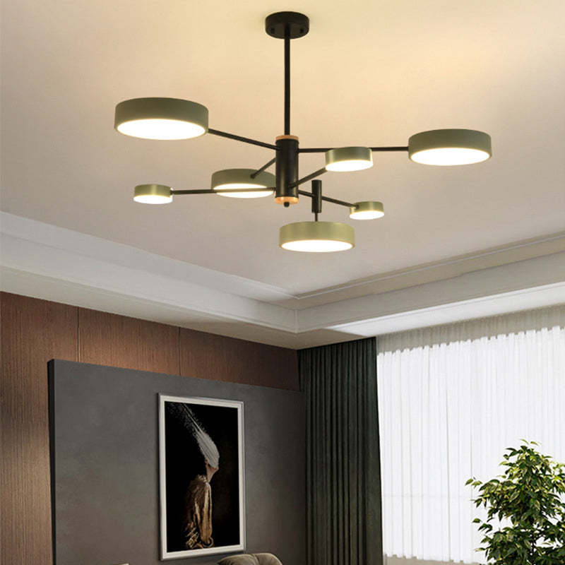 Sienna Moderne LED Hanglampen Grijs Wit Goud Metaal Slaap/Woon/Eetkamer