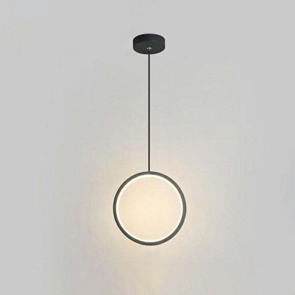 Nyla Moderne Rond LED Hanglampen Metaal/Acryl Zwart/Wit Woonkamer/Slaapkamer