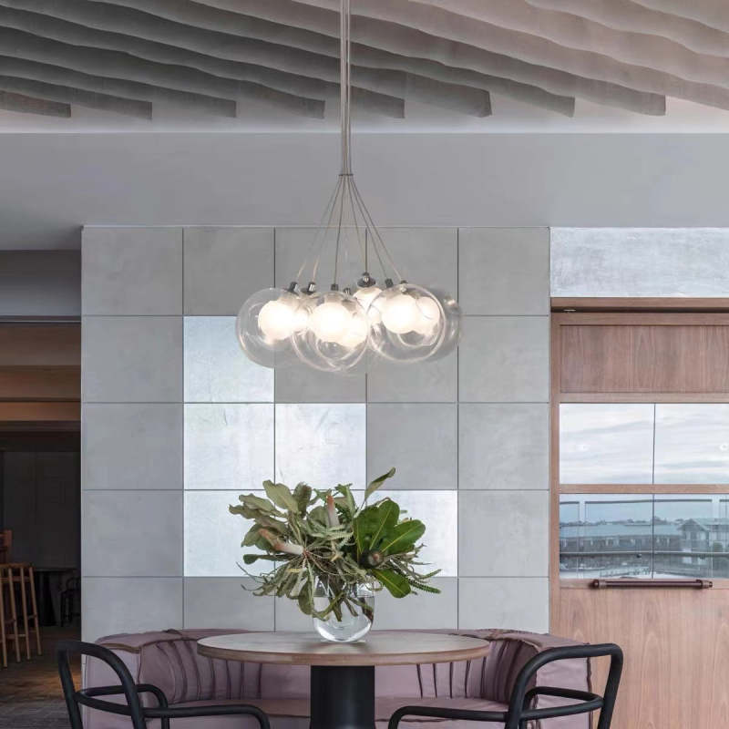 Valentina Ronde LED Hanglampen Wit Metaal Glas Slaapkamer Eetkamer