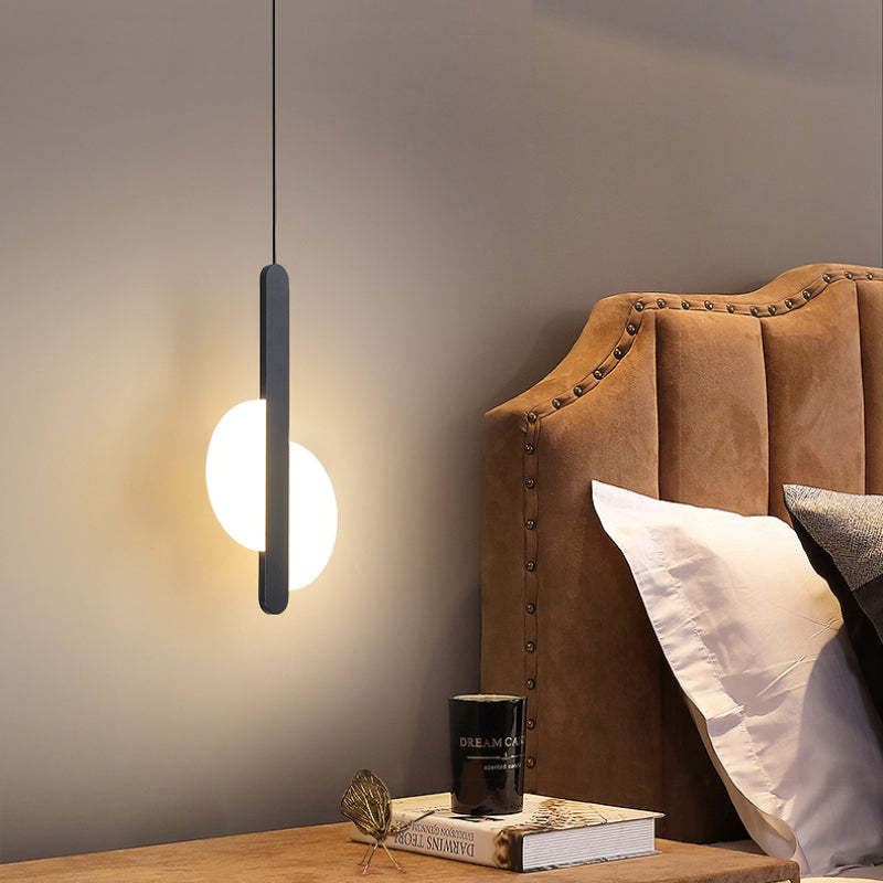 Nyla Moderne Rond LED Hanglampen Metaal/Acryl Zwart/Wit Woonkamer/Slaapkamer