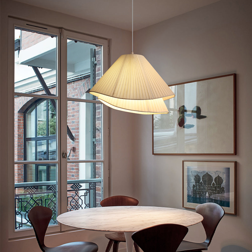 Renée Design LED Hanglamp Bollen Metaal/Doek Wit Slaapkamer/Eetkamer