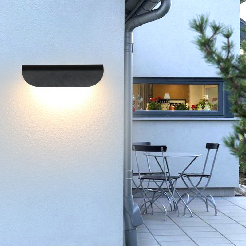Orr Moderne LED Wandlampen Zwart Wit Acryl Metaal Tuin Hal Buiten