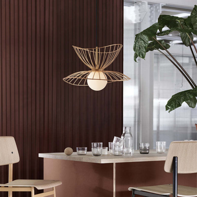 Renée Vertigo Design LED Esthetisch Hanglampen Zwart/Goud Metaal Slaapkamer
