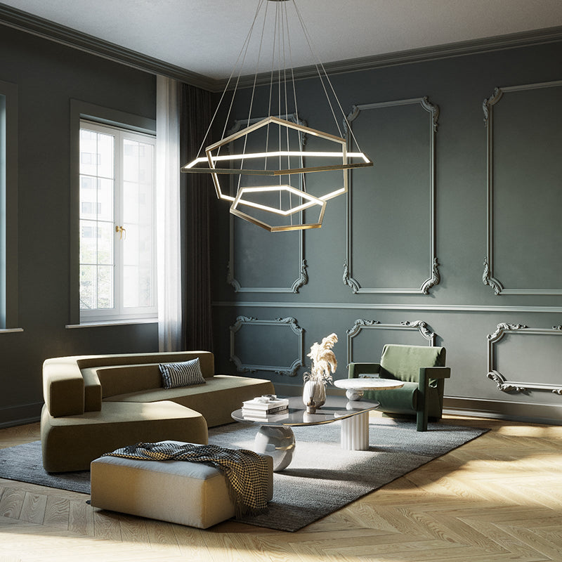 Edge Hanglampen Geometrische Shape Dimbaar
