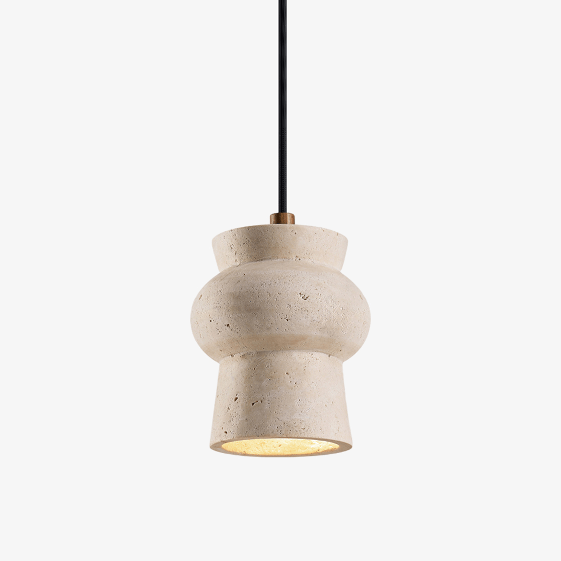 Dynt Timeless hanglamp van geel travertin