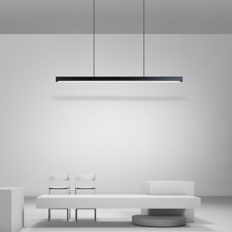 Edge Industriele LED Hanglamp Zwart Wit Metaal Hout Eetkamer
