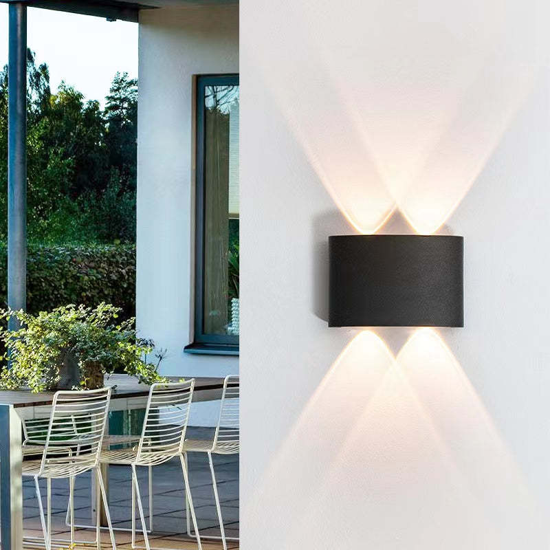 Orr Buiten Waterbestendig Metaal LED Wandlampen Zwart/Wit Tuin