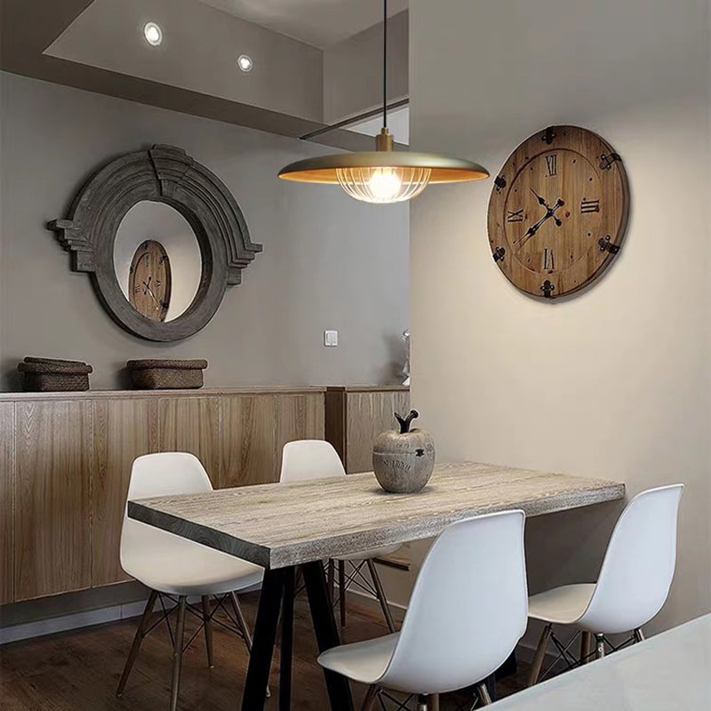 Cairns Modern LED Hanglamp Goud/Bruin/Grijs/Bruin/Hout Metaal Woonkamer