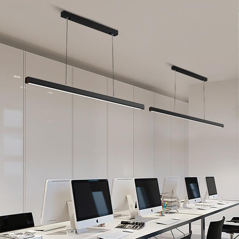 Edge Industriele LED Hanglamp Zwart Wit Metaal Hout Eetkamer