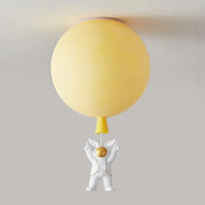 Fateh Moderne Maan/Astronauten LED Plafondlamp Acryl Grijs/Wit/Roze/Rood/Groen/Geel/Blauw/Oranje