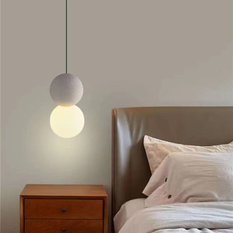 Byers Modern LED Hanglampen Zwart  Glazen Bollen Metaal Slaapkamer