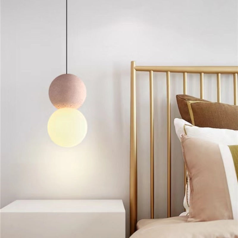 Byers Modern LED Hanglampen Zwart  Glazen Bollen Metaal Slaapkamer