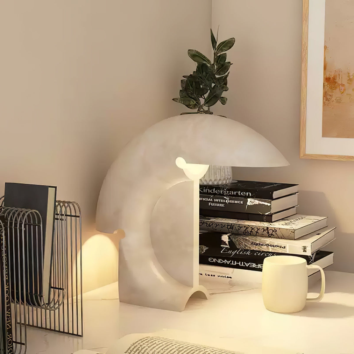Emmy Moderne tafellamp van marmer