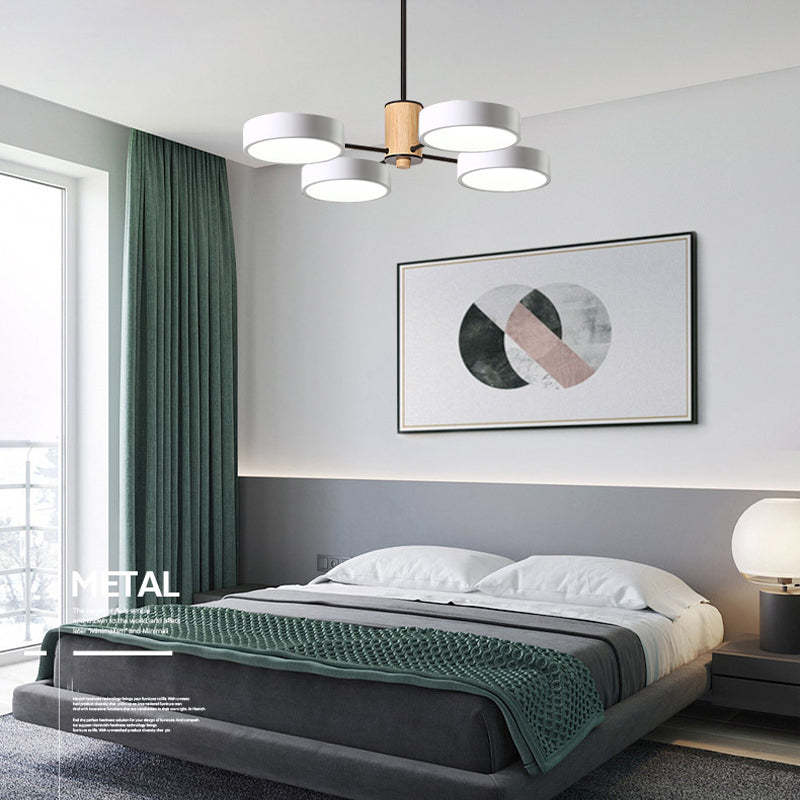 Sienna  Art Deco Hanglampen Wit Groen Grijs Metaal Hout Woonkamer