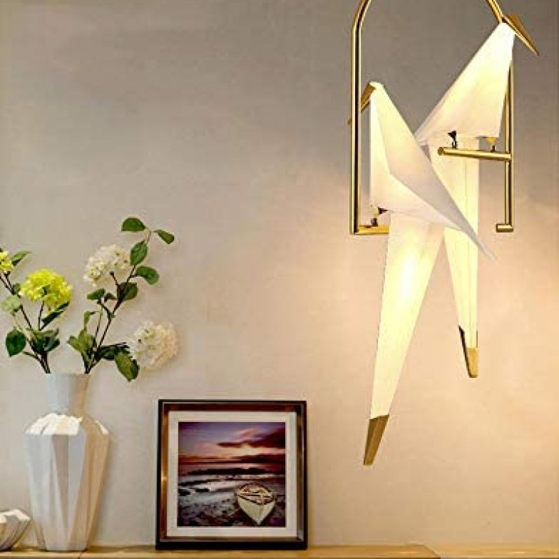 Clifford Design LED Duizend Kraanvogels Hanglampen Gouden Metaal Slaapkamer
