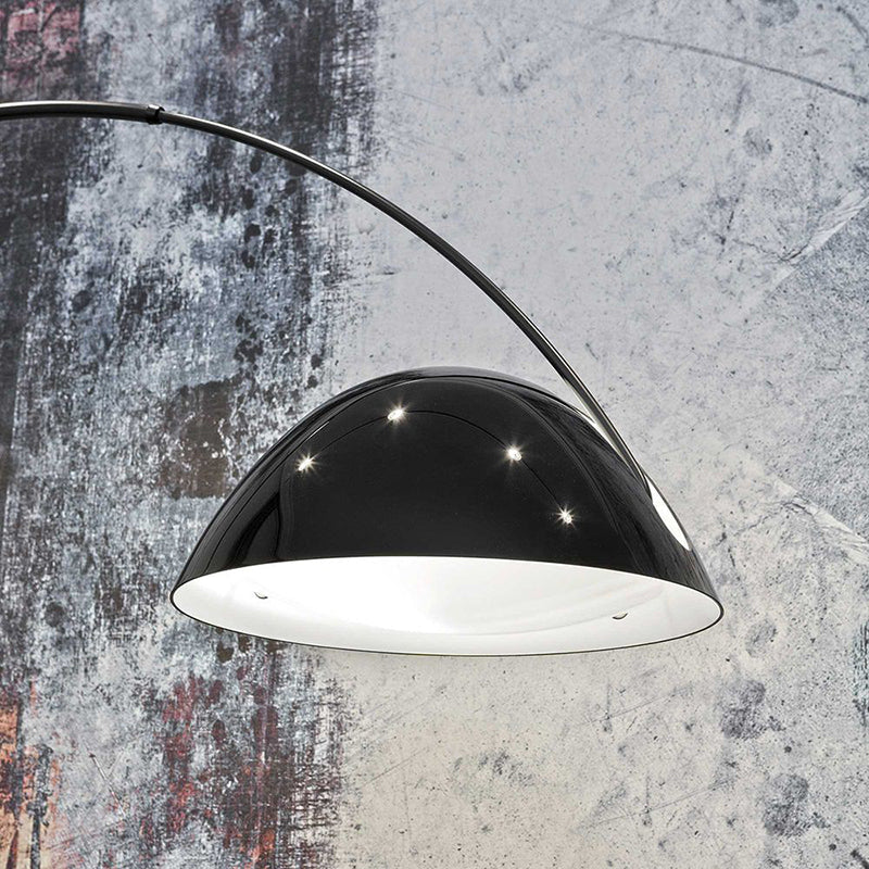 Avi Ronde Moderne LED Vloerlampen Zwart Metaal Eetkamer Slaapkamer