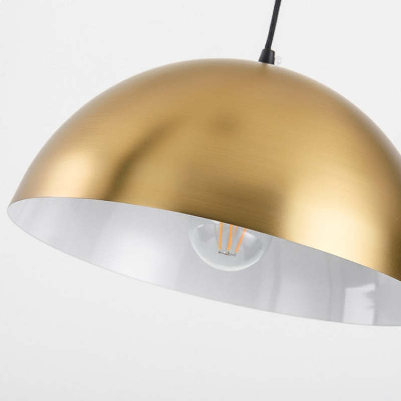 Carins Vintage Ronde LED Vloerlamp Zwart Goud Metaal Eetkamer Woonkamer