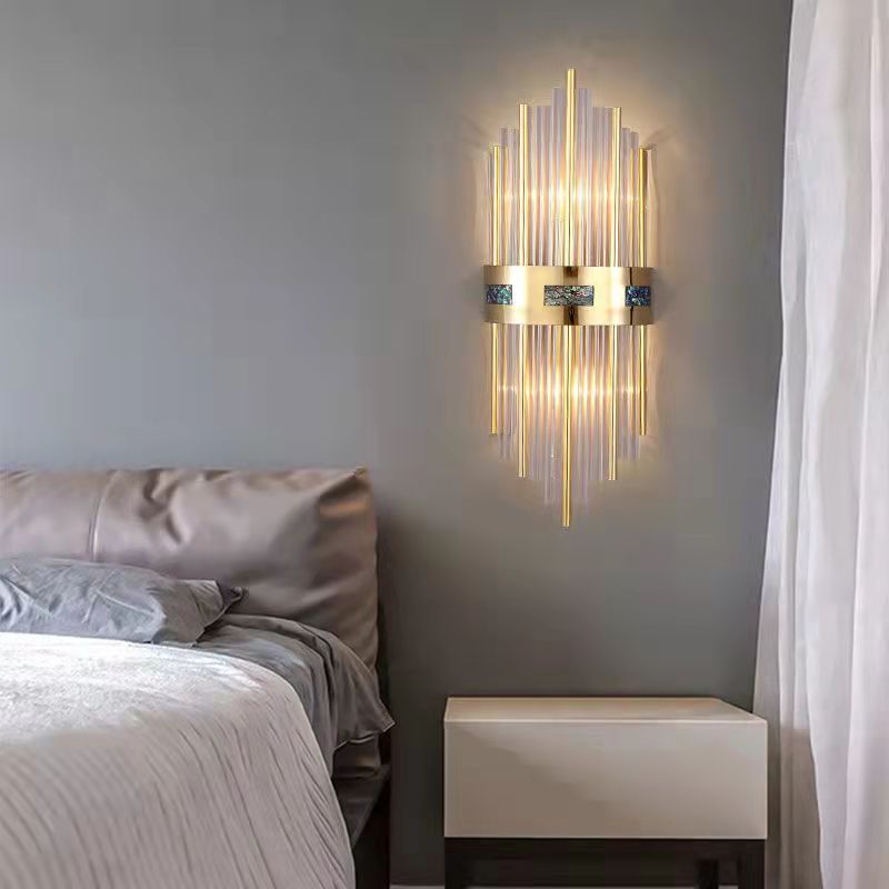 Crystal Design Wandlamp Goud Acryl/Metaal Woonkamer/Dinerkamer