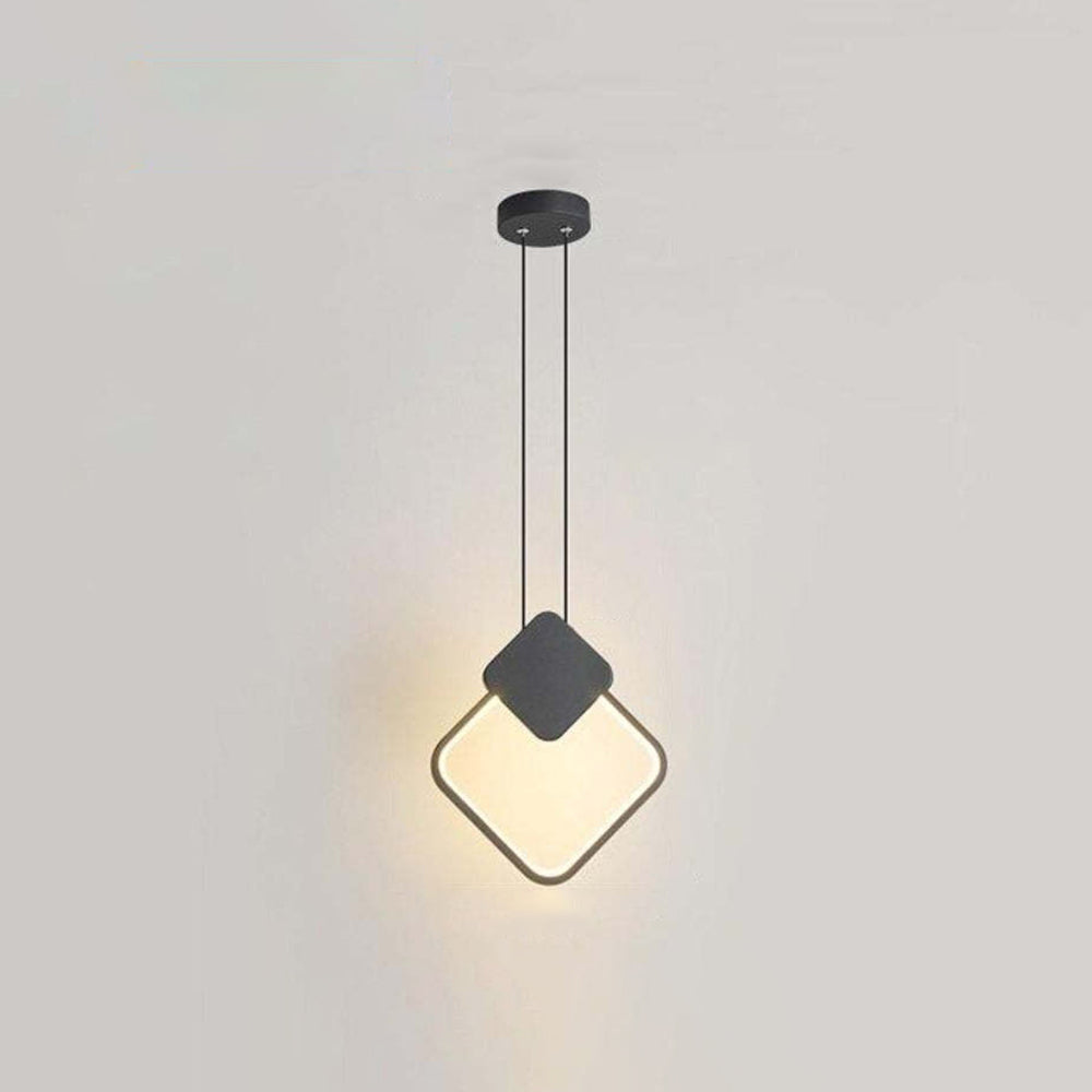 Nyla Moderne Rond LED Hanglampen Metaal/Acryl Zwart/Wit Woonkamer/Slaapkamer