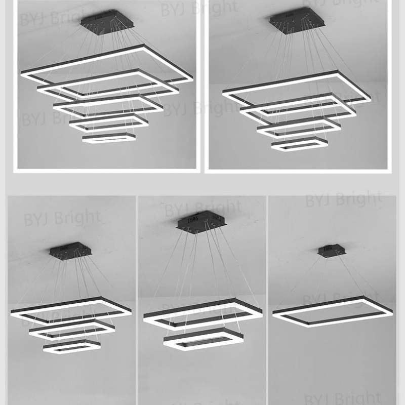 Bouvet Design LED Hanglampen Zwart Wit Metaal Eetkamer Slaapkamer