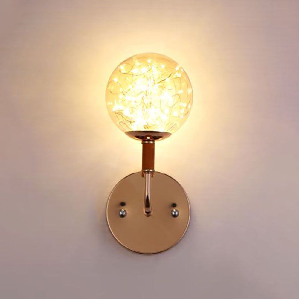 Valentina Starry Bubble Modern Design LED Wandlamp Goud/Swart Woonkamer/Slaapkame