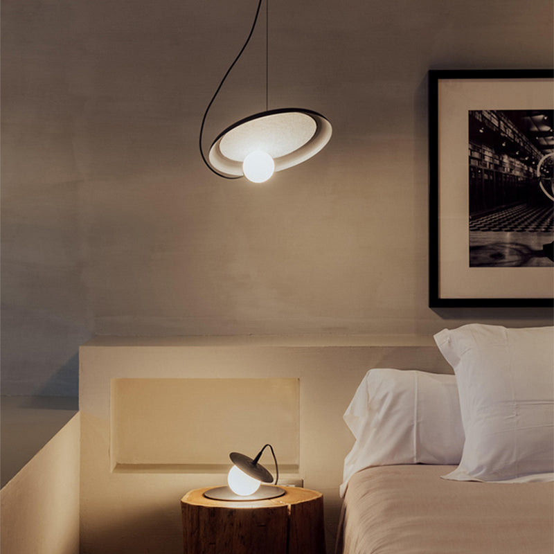 Avi Stijlvolle Art Deco Hanglampen Zwart/Wit/Koper Slaap/Woonkamer