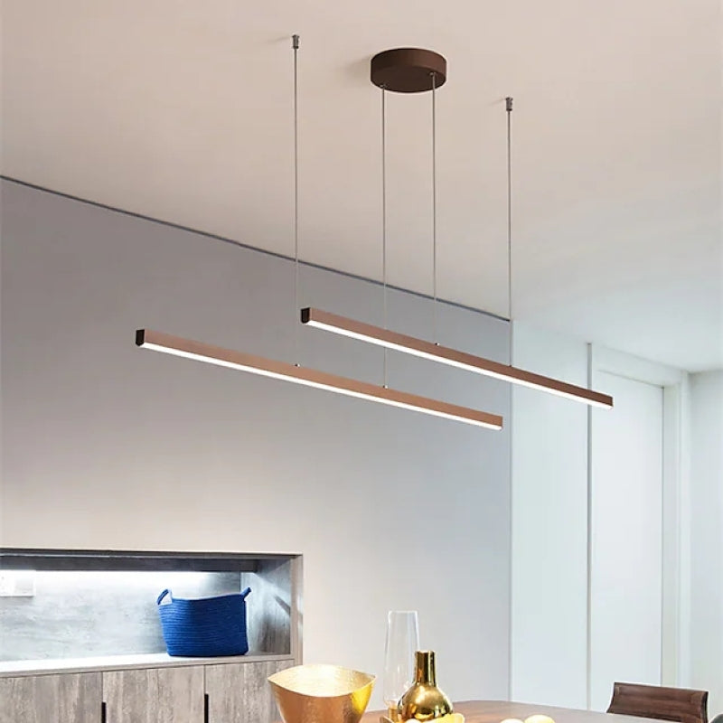 Edge Industriele LED Hanglamp Bruin Metaal Silicagel Woonkamer Eetkamer