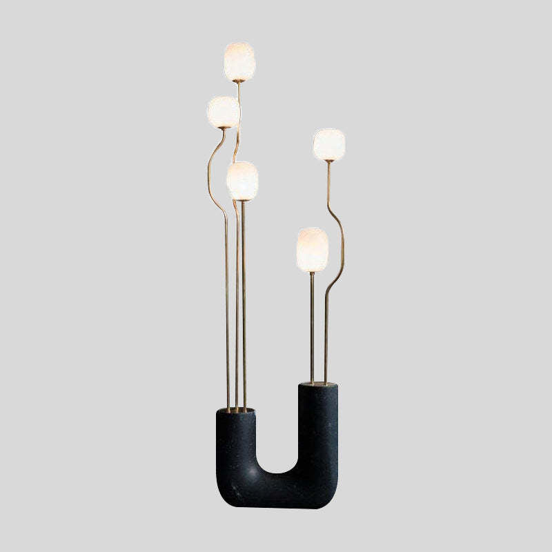 Felix Design LED Vloerlampen Zwart Metaal Glas Eetkamer Slaapkamer