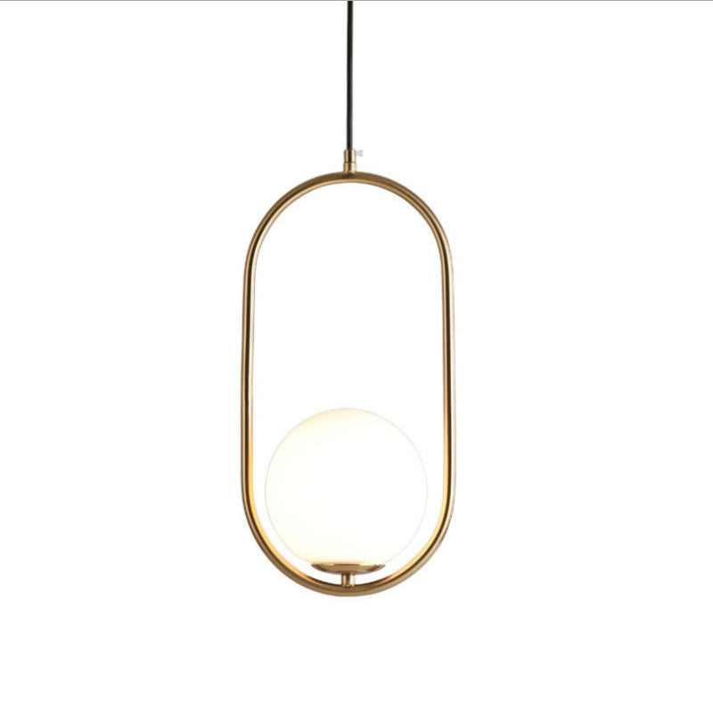 Valentina Vintage Eenvoudig LED Hanglamp Zwart/Messing Slaapkamer