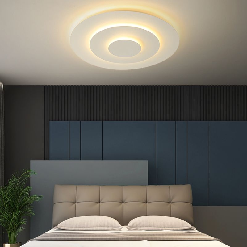 Quinn Moderne Design LED Plafondlamp Wit Metaal Acryl Woonkamer Keuken