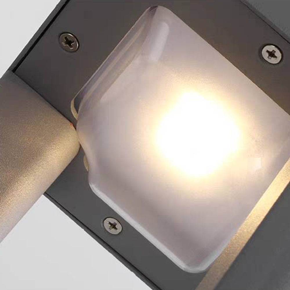 Pena Moderne Cilinder LED Vloerlamp Zwart Metaal Buiten Tuin