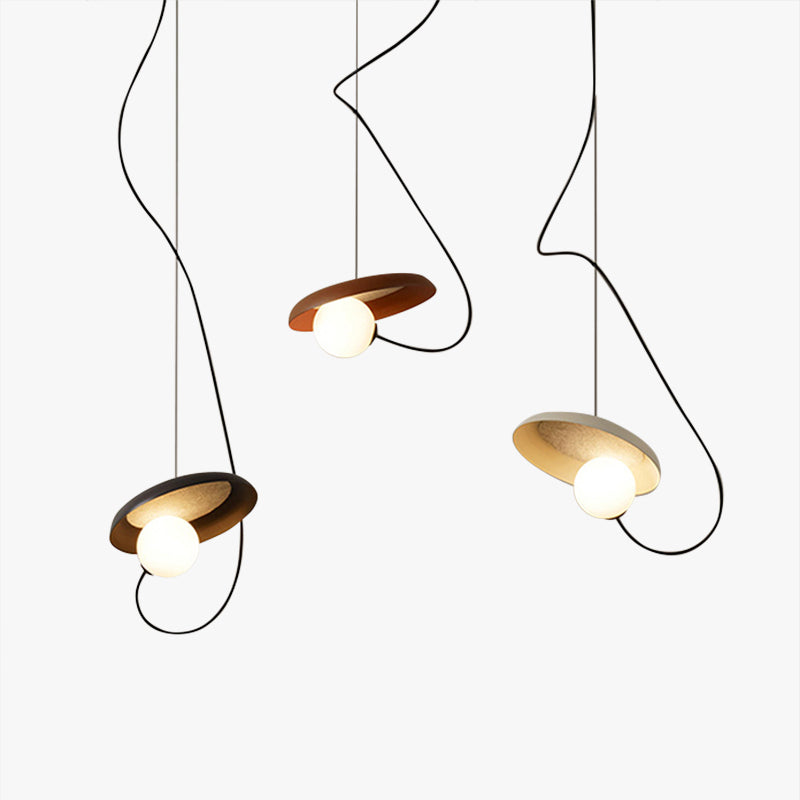 Avi Stijlvolle Art Deco Hanglampen Zwart/Wit/Koper Slaap/Woonkamer