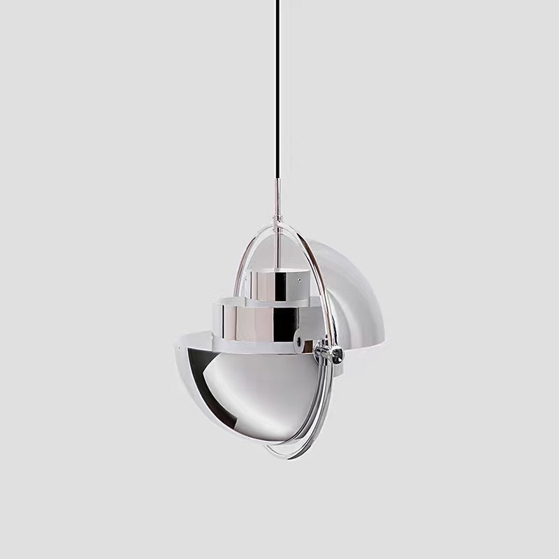 Cooley Ronde Retro LED Hanglampen Zwart Goud Acryl Metaal Eetkamer
