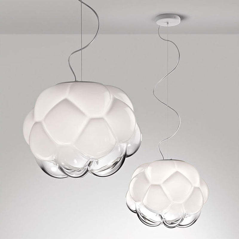 Bostock Design Moderne LED Hanglampen Wit Glas Metaal Eetkamer