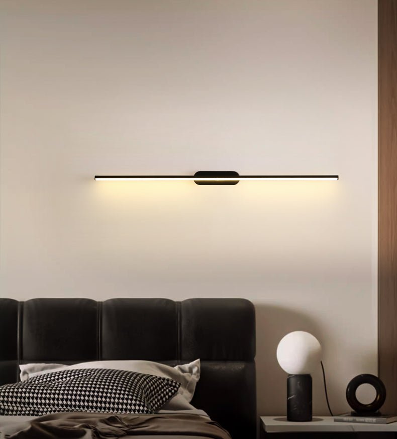 Qirma Zwart Slim Lineair Minimalistische wandlamp