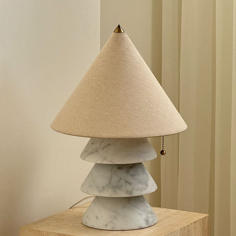 Pyramid Retro marmeren tafellamp