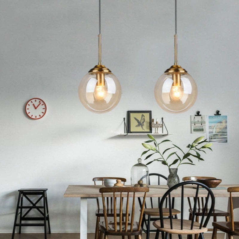 Valentina Ronde Designer LED Hanglamp Metaal Glas Eetkamer Woonkamer