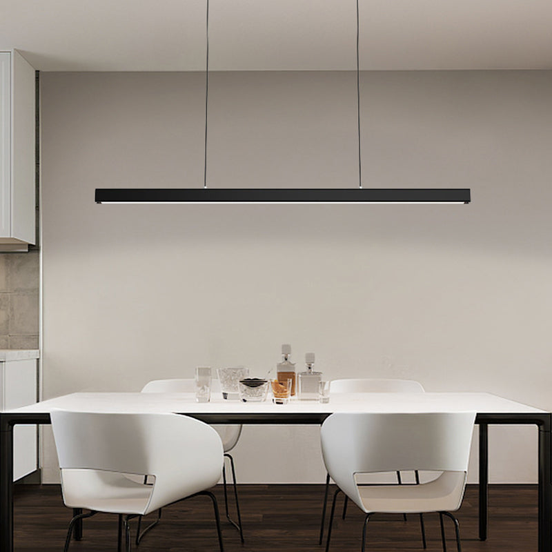Edge Industriele LED Hanglamp Zwart Wit Metaal Hout Eetkamer