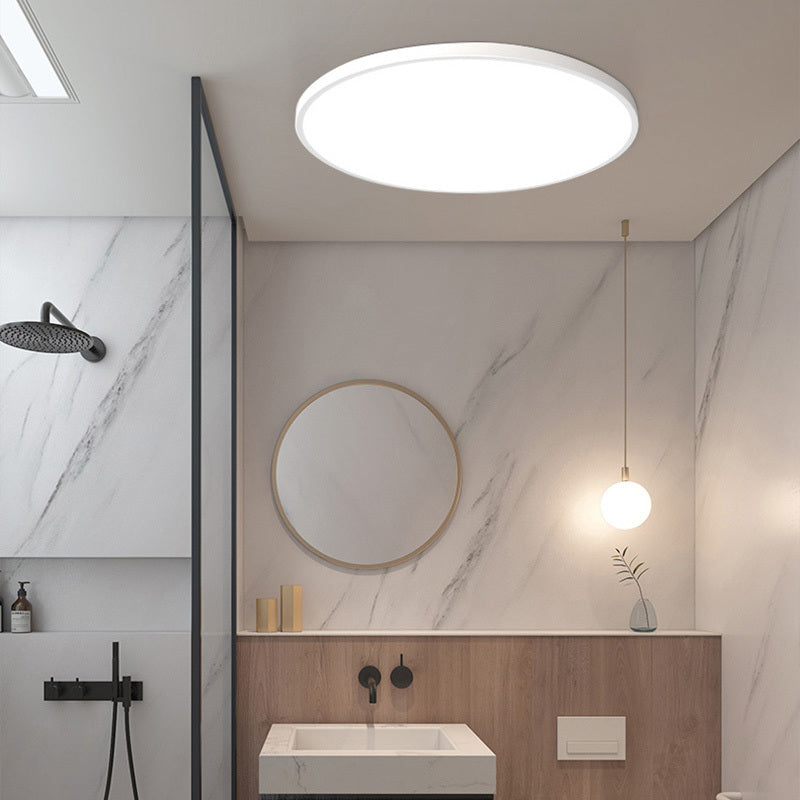 Quinn Moderne Round  LED Plafondlampen Wit Zwart Metaal Eetkamer