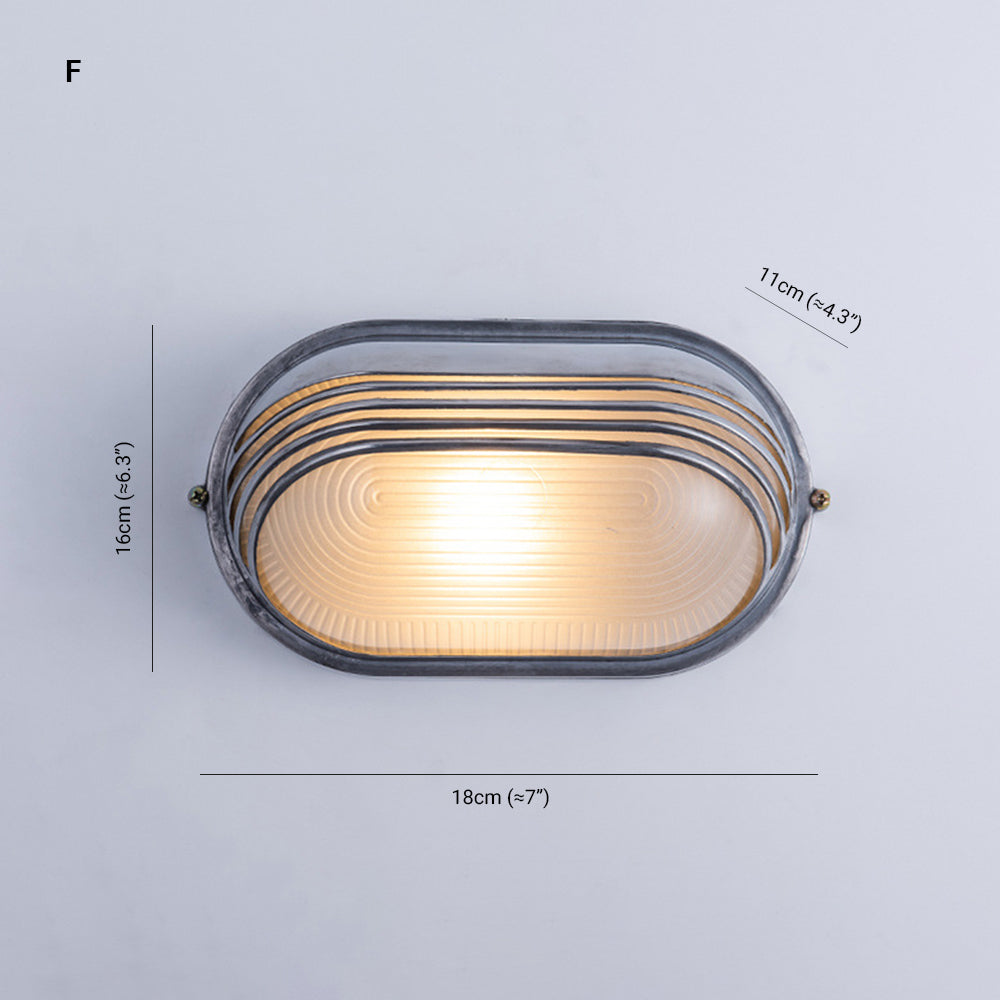 Orr Moderne Design LED Wandlamp Geometrisch  Metaal/Glas Zilver Buiten Binnenplaats/Omheining/Balkon