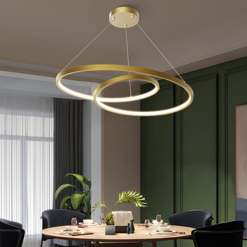 Arisha Gebogen Cirkel Hanglampen Koper Woonkamer Eetkamer