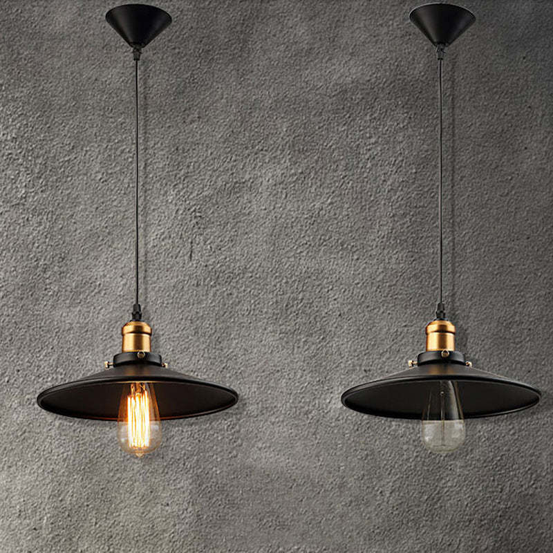 Alessio Moderne Industriële Hanglamp Van Metaal Pot Zwart Woonkamer